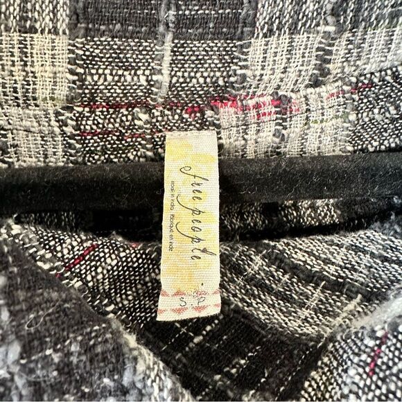 Free People-Walk In The Park Plaid Cowl Neck Tunic Top - Picture 11 of 12